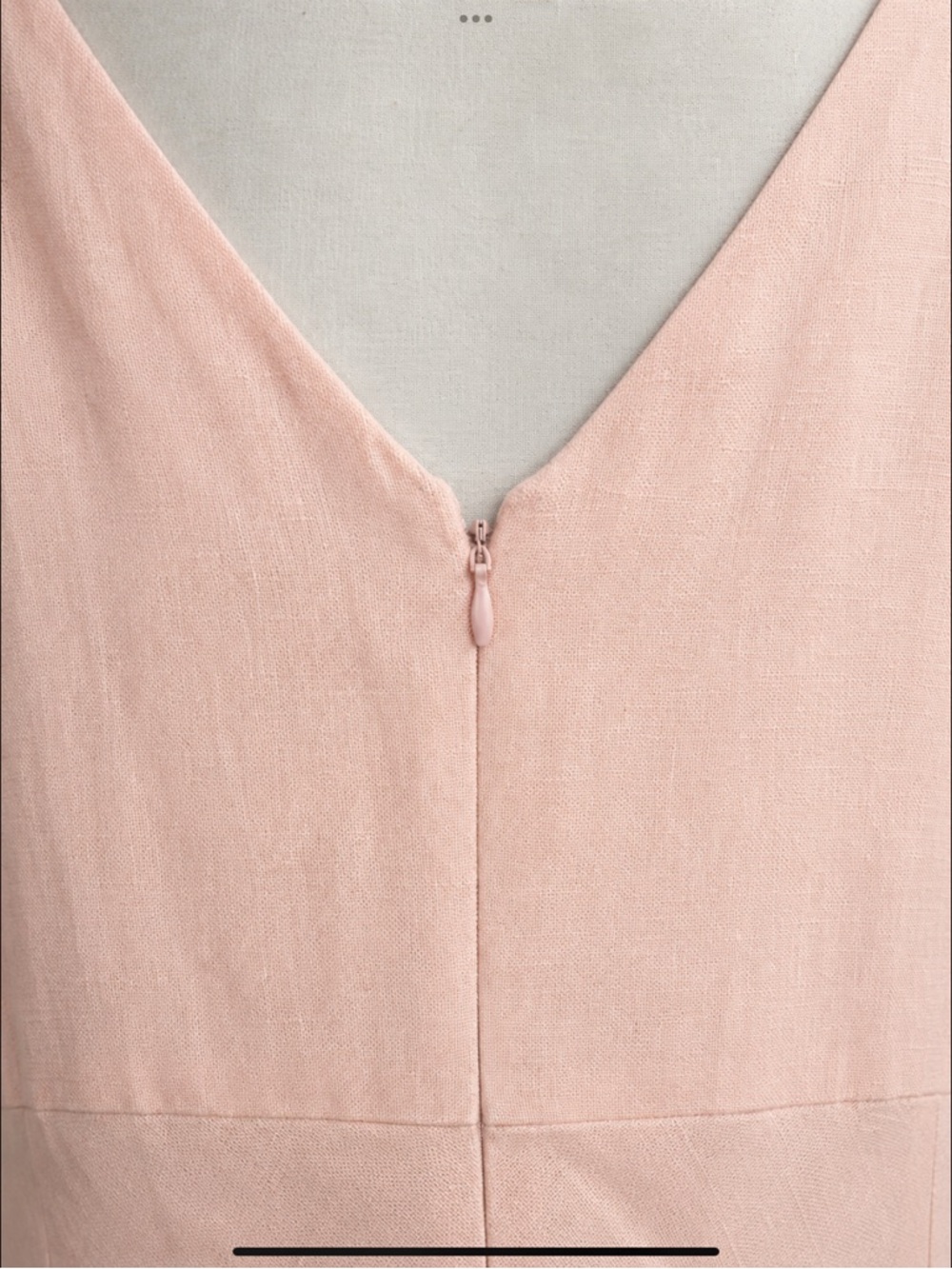 Adrianna Papell Woman 18W Blush Pink Linen Blend Embroidered Midi Dress Plus - Picture 9 of 16